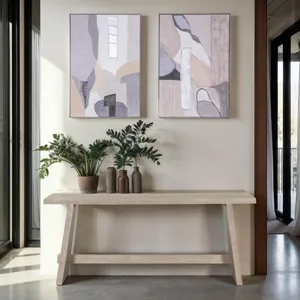 Palette Desert Mirage Hand Painted Framed Diptych