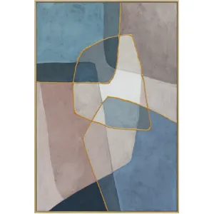 Palette Glass Mosaic Hand Painted Framed Diptych