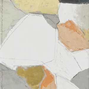Palette Pastel Patchwork 1 Hand Painted Framed Diptych