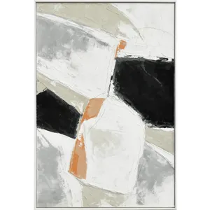 Palette Pastel Patchwork 2 Hand Painted Framed Diptych