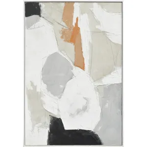 Palette Pastel Patchwork 2 Hand Painted Framed Diptych