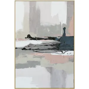 Palette Vistas Unknown Hand Painted Framed Diptych