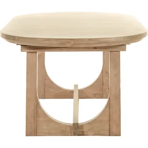 Grassroots Mission 86-110" Oval Extension Dining Table in Gray Birch