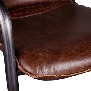 Portofino 22" Bar Chair in Berham Chestnut Leather