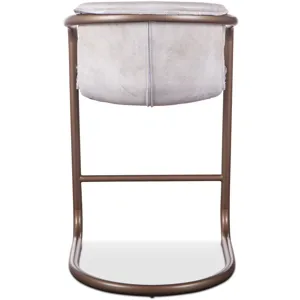 Portofino 22" Counter Chair in Vintage White Top Grain Leather