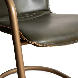 Portofino 22" Dining Chair in Emerald Green Leather