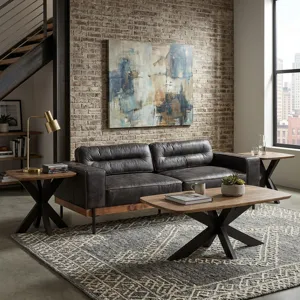 Rapallo 46" Coffee Table in Natural Mango Wood