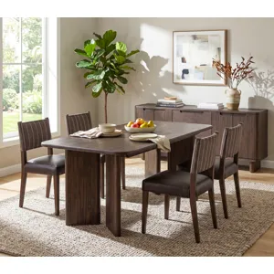Hugo 87" Dining Table in Dark Mindi