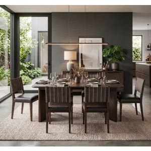 Hugo 87" Dining Table in Dark Mindi