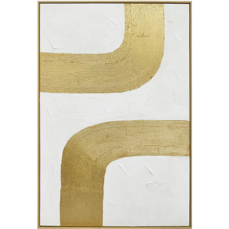 Palette Bold Bands Hand Painted Framed Triptych