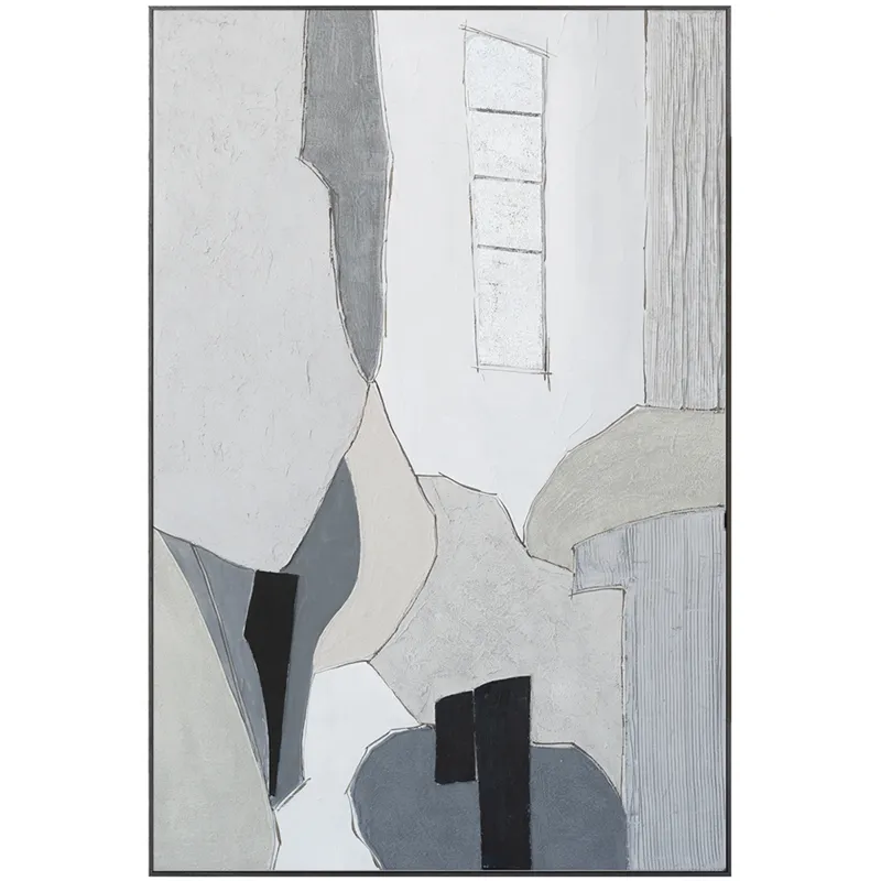 Palette Desert Mirage Hand Painted Framed Diptych