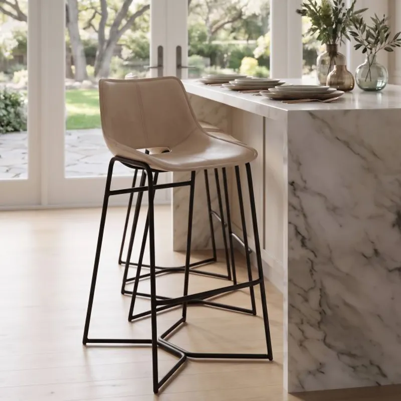 Essex Stanley 19" Bar Chair in Antique Ivory