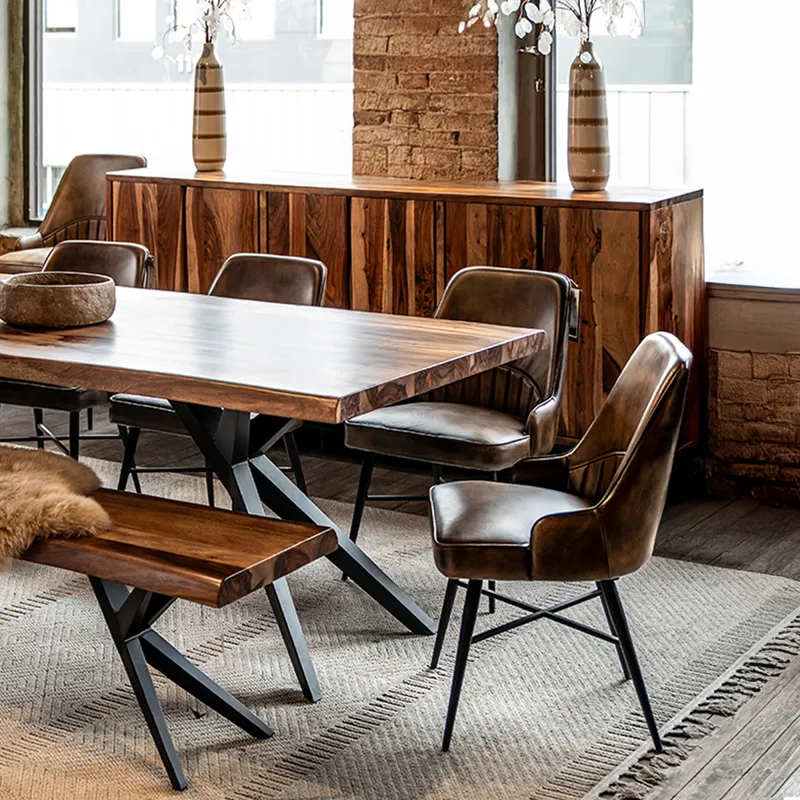 Austin Loft 72" Dining Table in Natural Sheesham