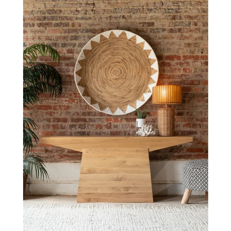Anvil 68" Console Table in Natural Oak