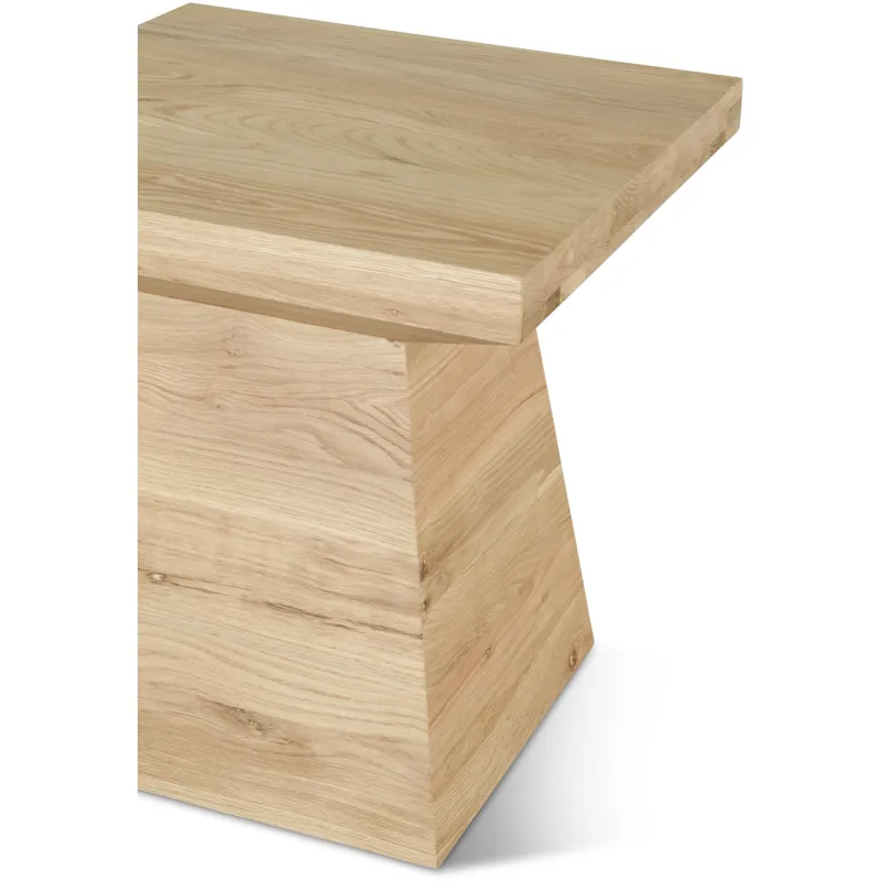 Anvil 24" Side Table in Natural Oak