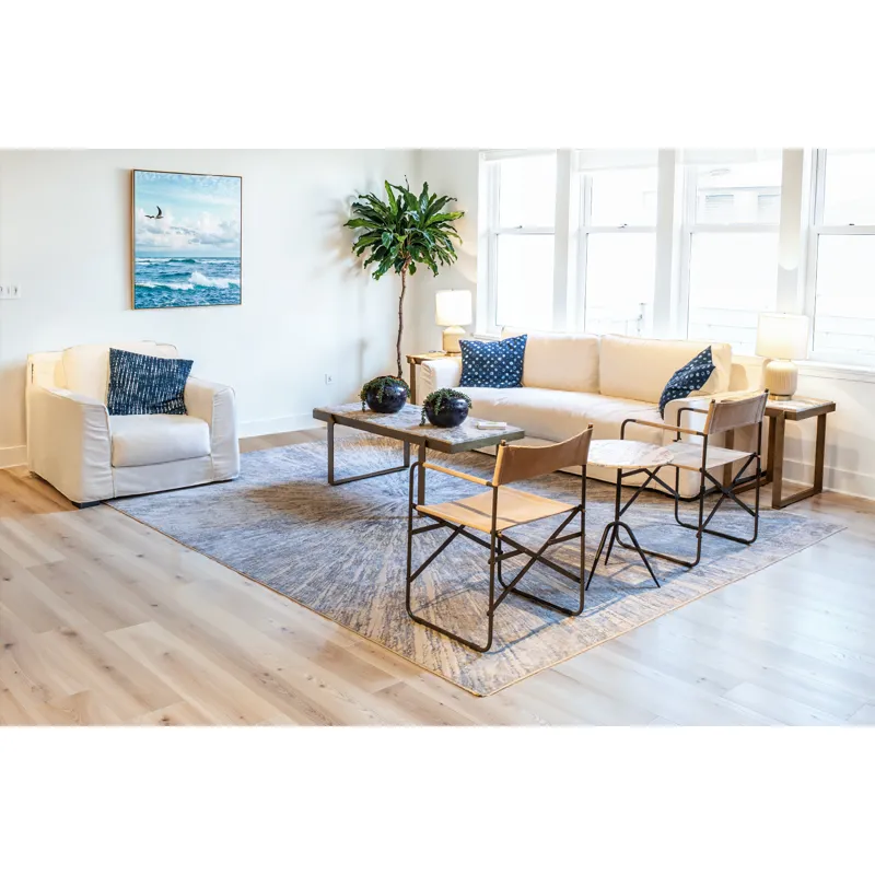 Gatsby Palladium Sofa in White Linen Slipcover