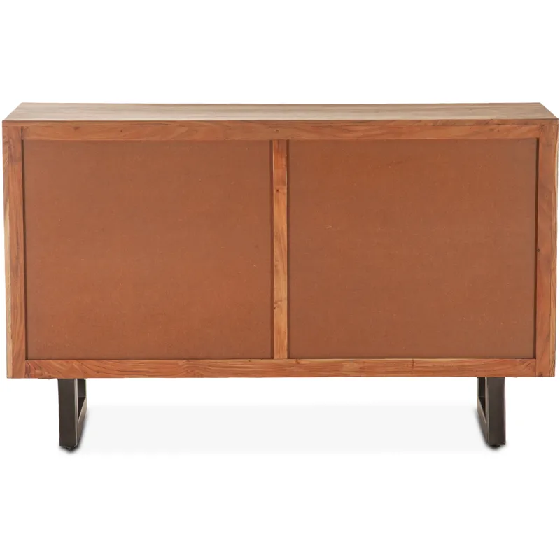 Aspen 58" Six Drawer Dresser in Smoked Acacia