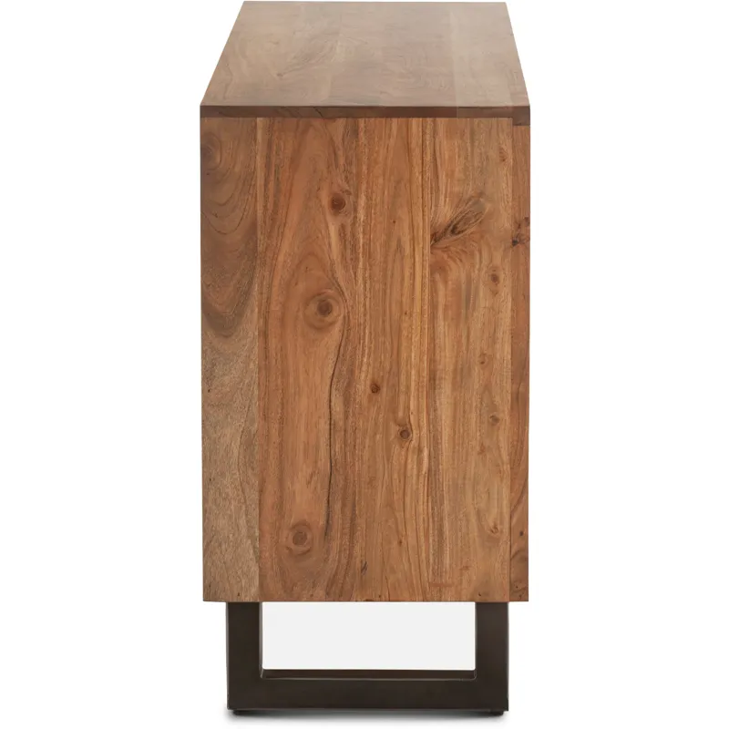 Aspen 58" Six Drawer Dresser in Smoked Acacia