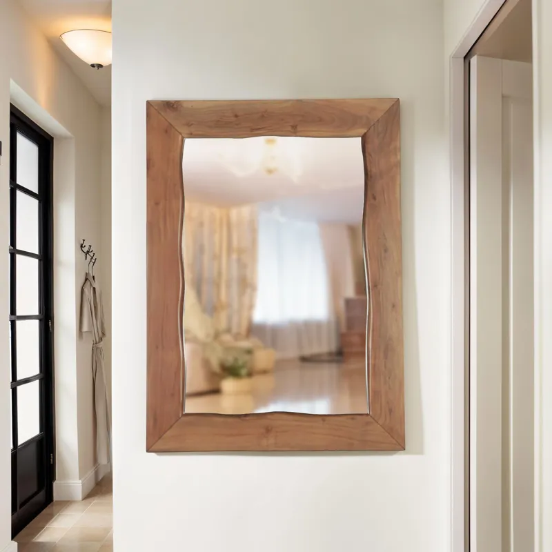 Aspen 43" Mirror Frame in Smoked Acacia