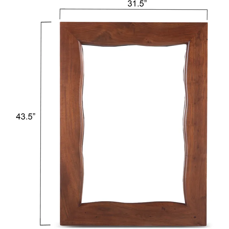 Aspen 43" Mirror Frame in Walnut
