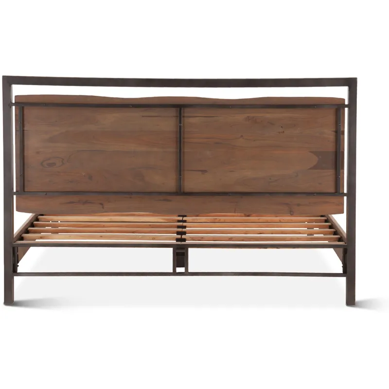 Aspen King Bed in Smoked Acacia