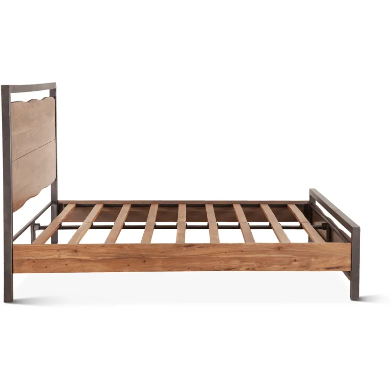 Aspen King Bed in Smoked Acacia