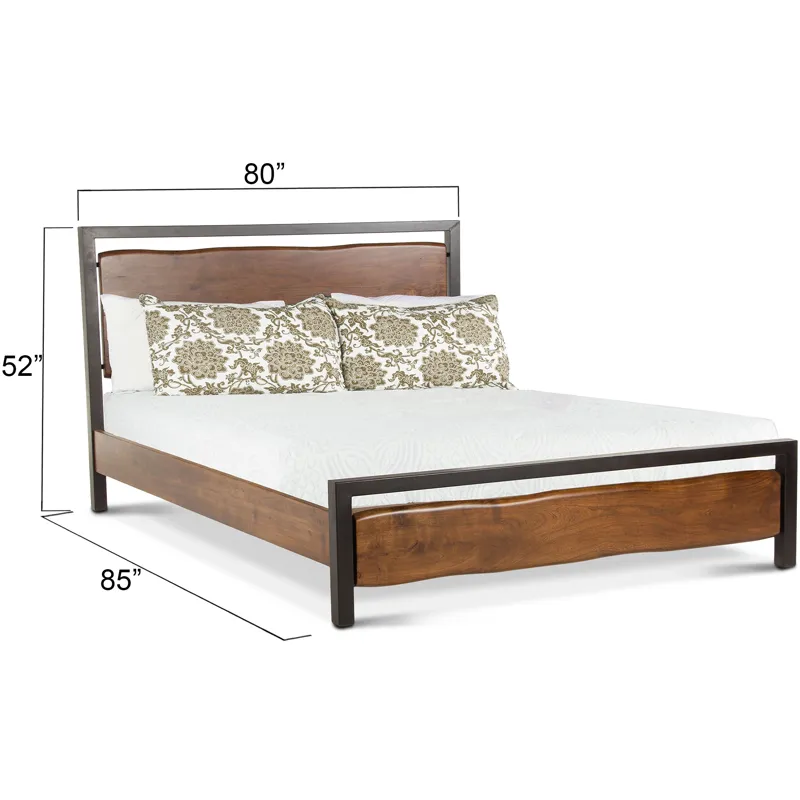 Aspen King Bed in Walnut
