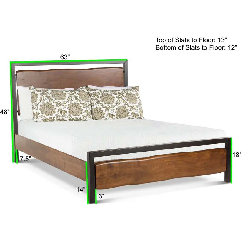 Aspen Queen Bed in Walnut