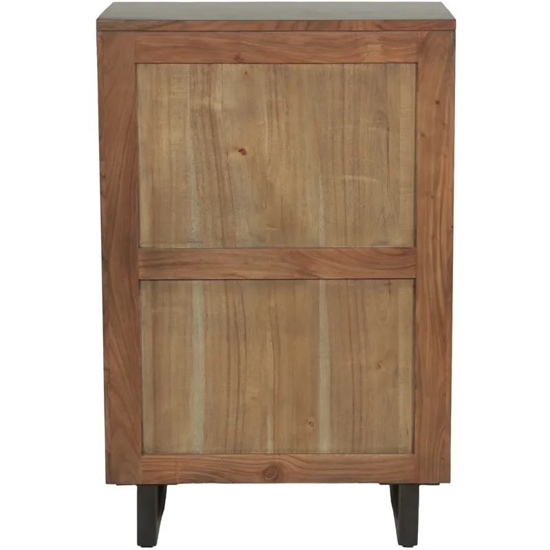 Aspen 34" Tall Chest in Smoked Acacia