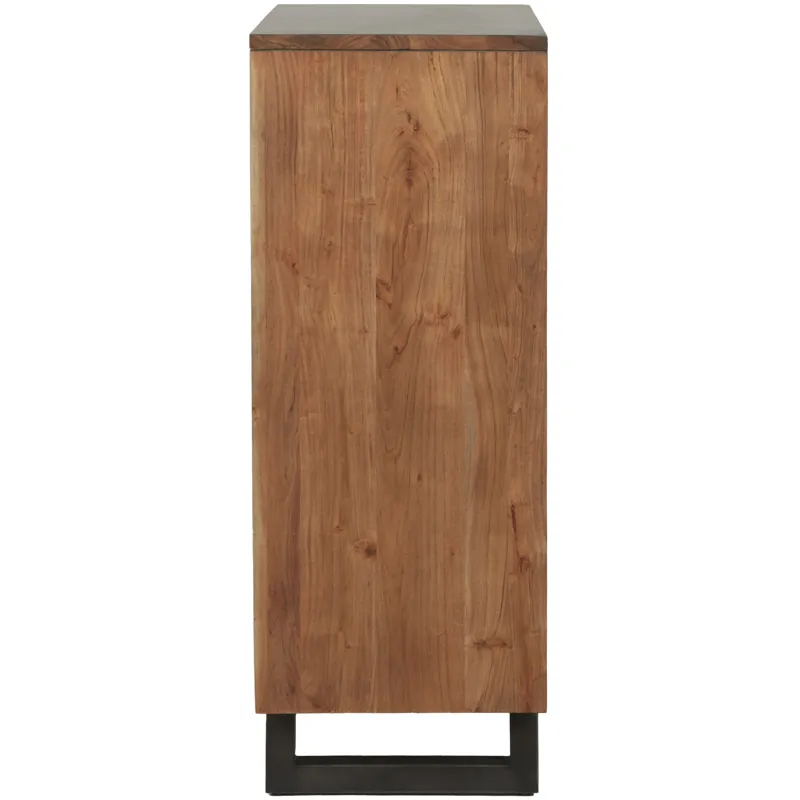 Aspen 34" Tall Chest in Smoked Acacia