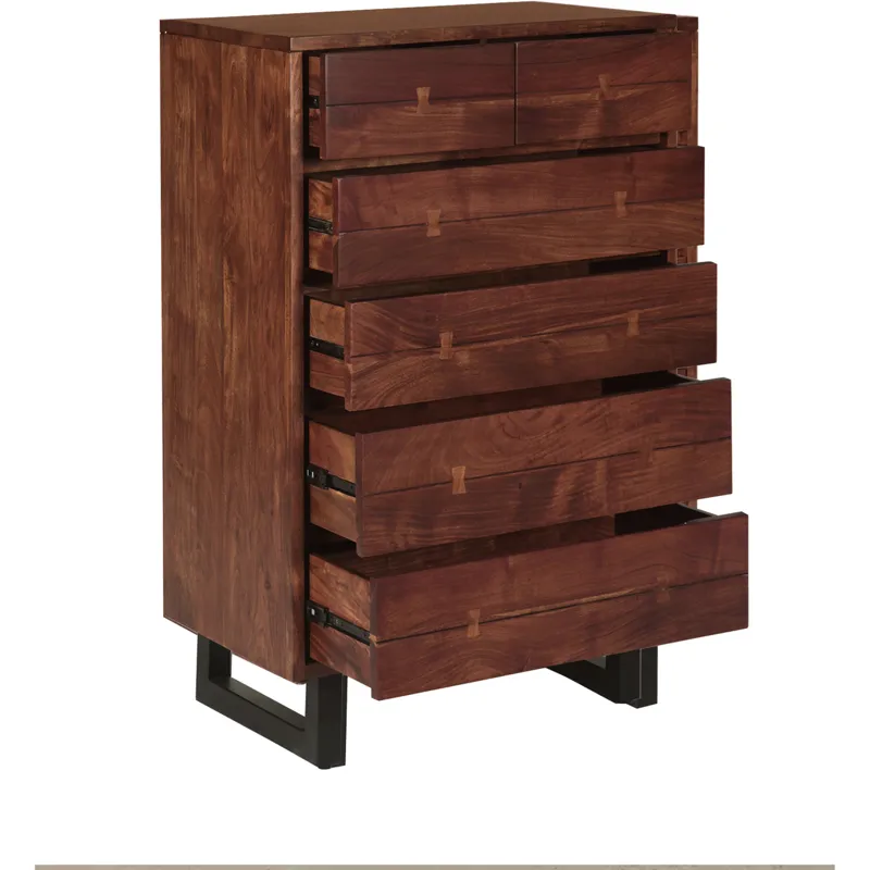 Aspen 34" Tall Chest in Walnut