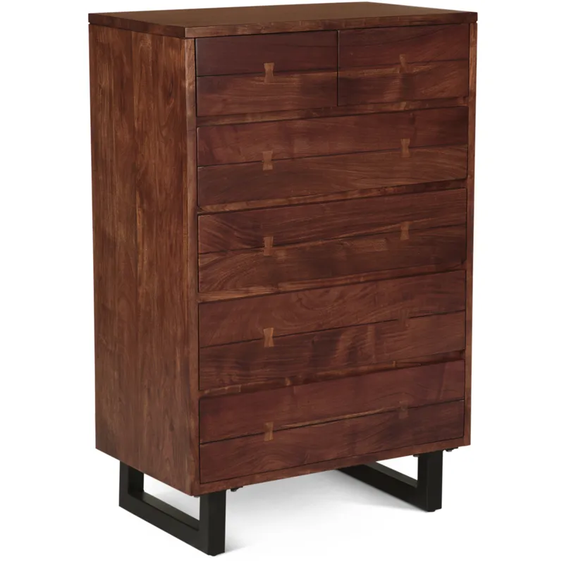 Aspen 34" Tall Chest in Walnut