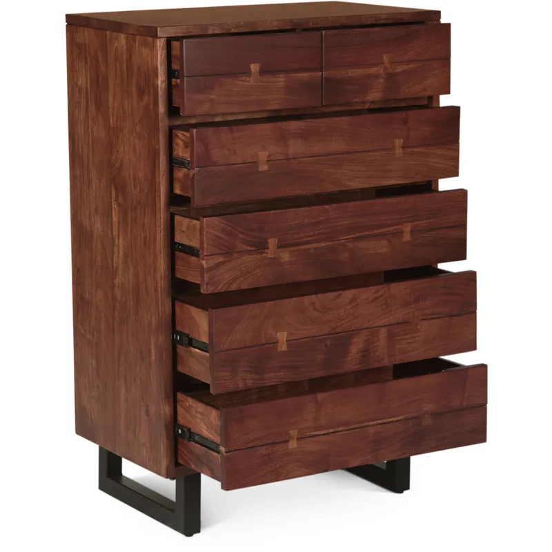 Aspen 34" Tall Chest in Walnut