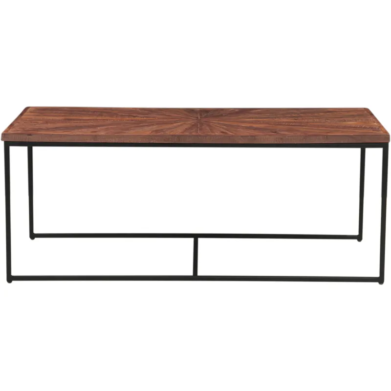 Aster 47" Nesting Coffee Tables in Sunburst Brownstone