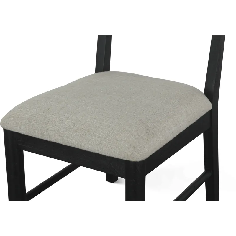 Bilboa 18" Upholstered Dining Chair in Black