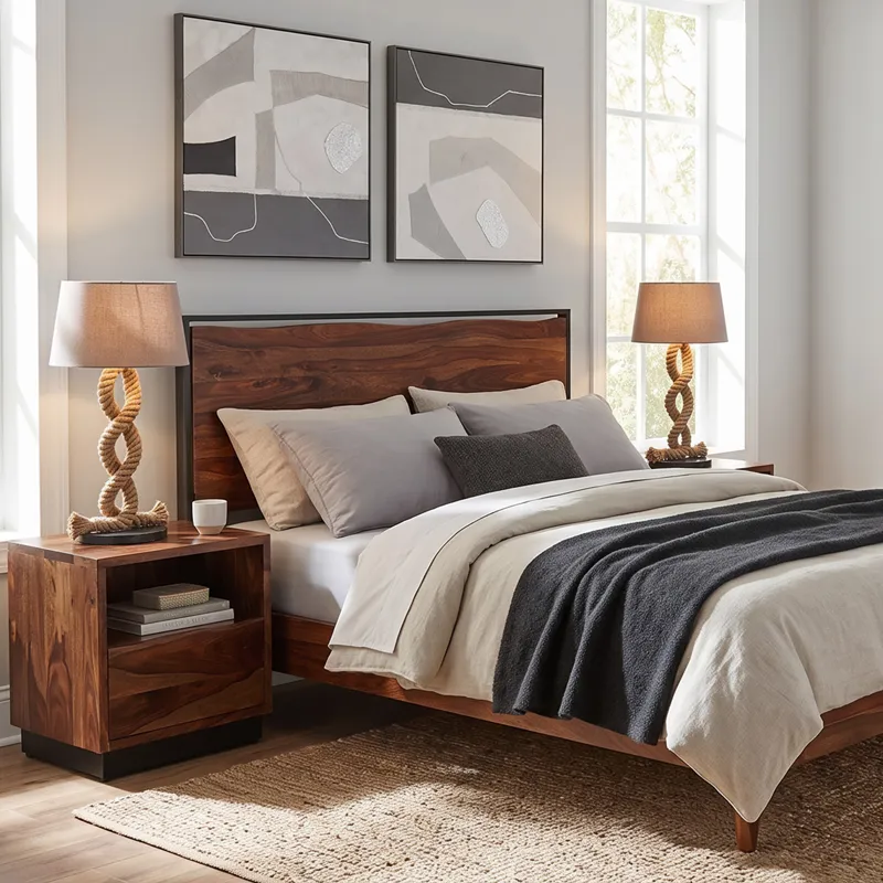 Brisbane 26" Nightstand in Natural Sheesham