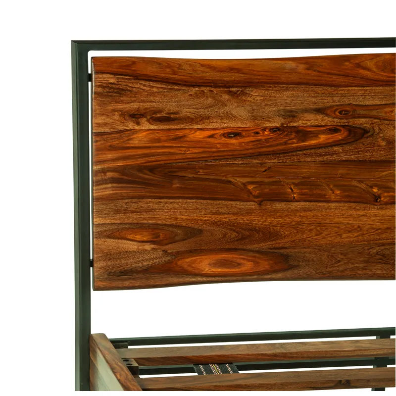Brisbane King Bed in Natural Sheesham