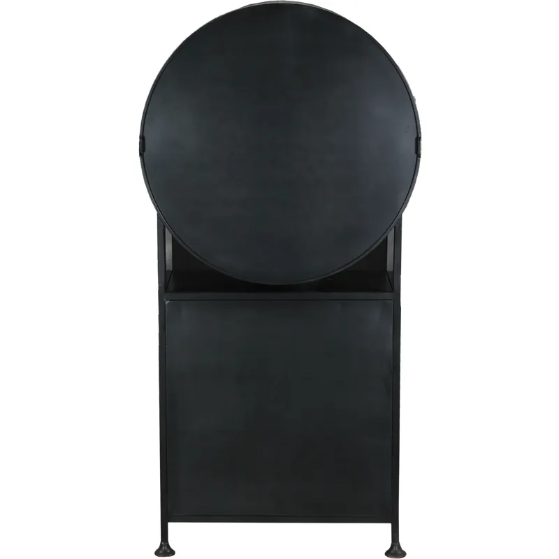 Bowery 74" Tall Round Bar Cabinet