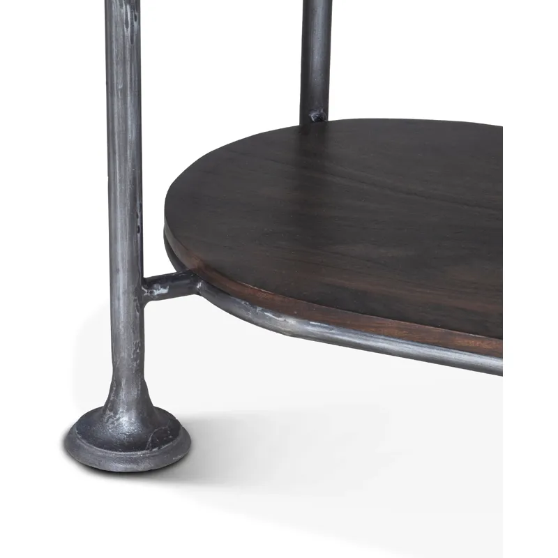 Bowery 34" Tall Oval Bar Cabinet
