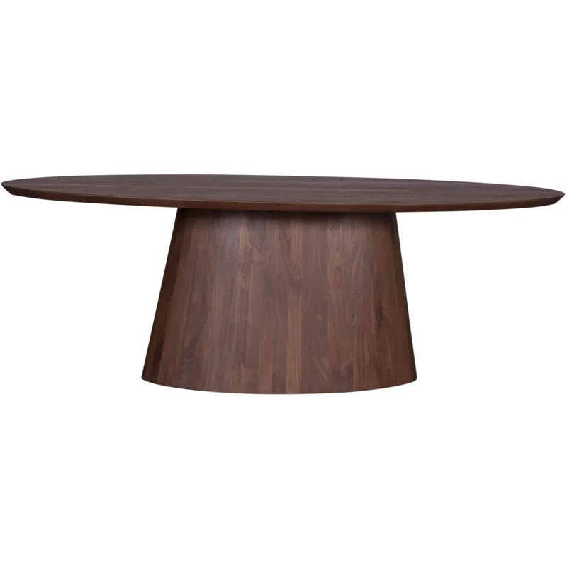Casablanca 86" Oval Dining Table in Toffee Nut