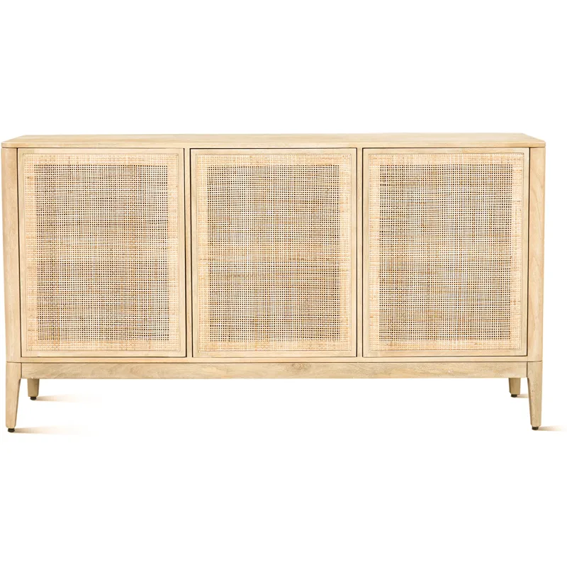 Casablanca 64" Sideboard in Natural White