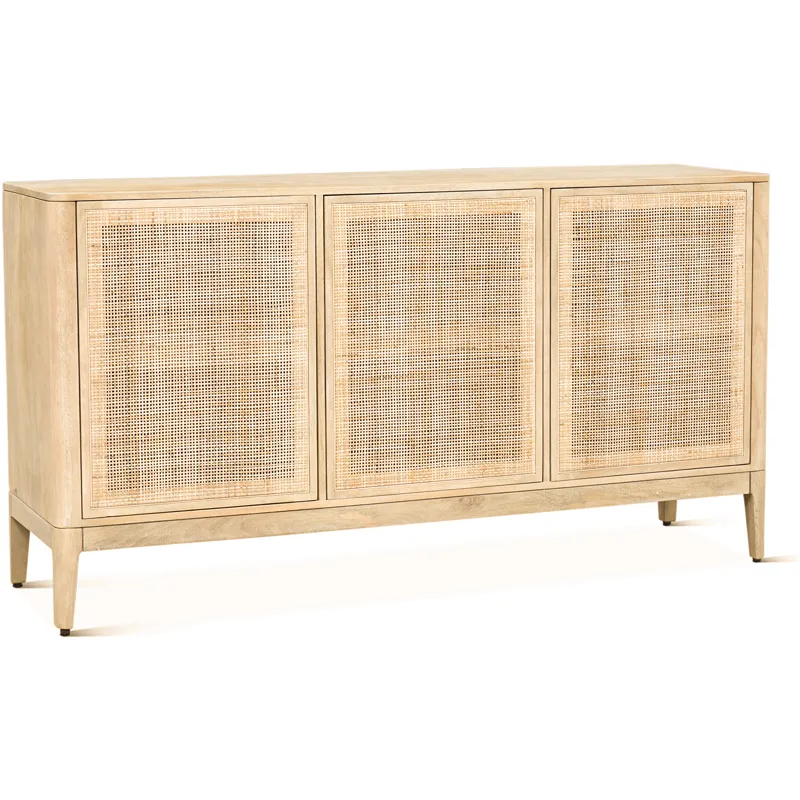Casablanca 64" Sideboard in Natural White
