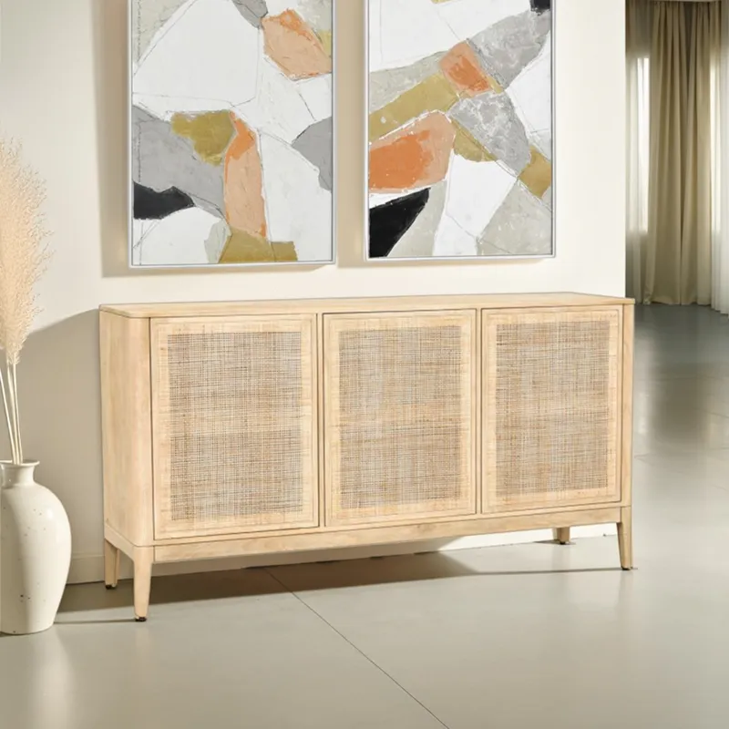 Casablanca 64" Sideboard in Natural White