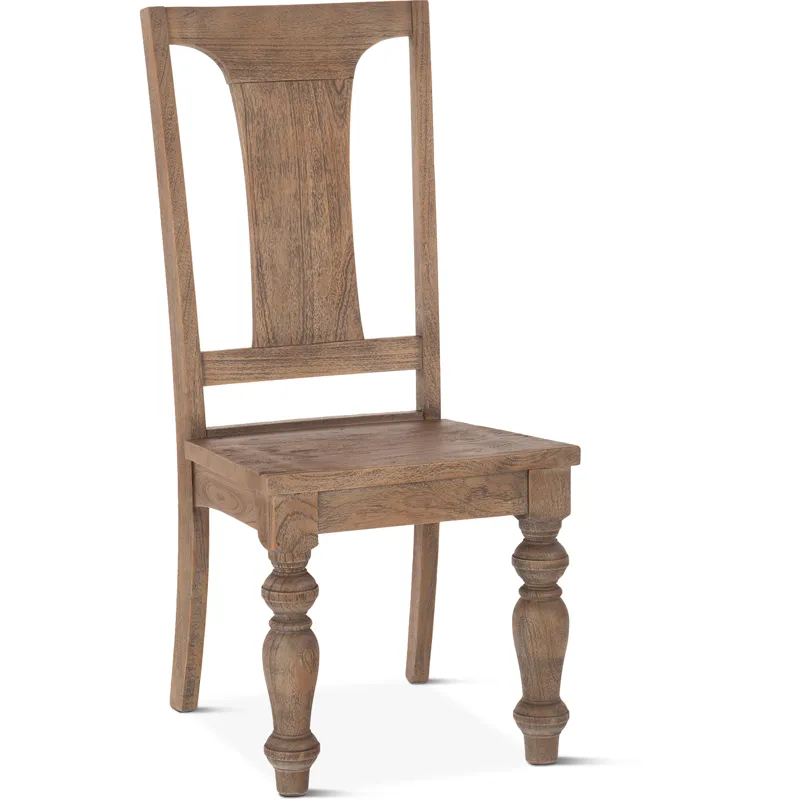 Colonial Plantation 18" Dining Chair in Weathered Teak
