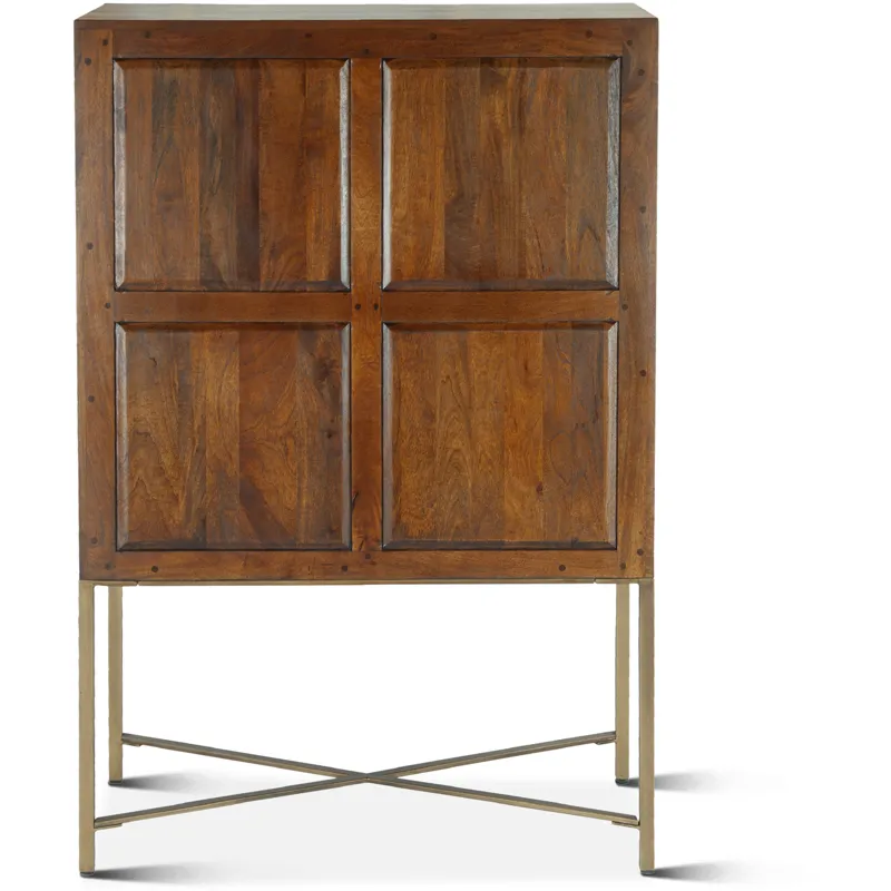 Cosmopolitan 39" Bar Cabinet in Honey Brown