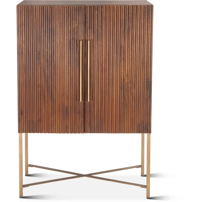 Cosmopolitan 39" Bar Cabinet in Honey Brown