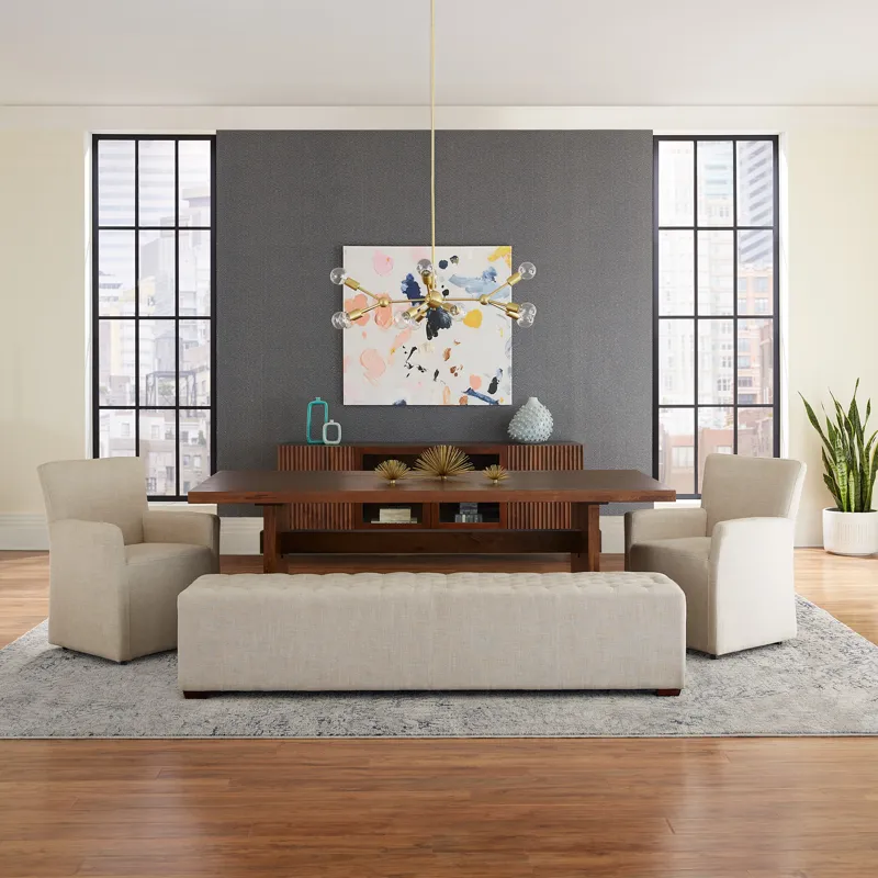Cosmopolitan 82" Dining Table in Honey Brown