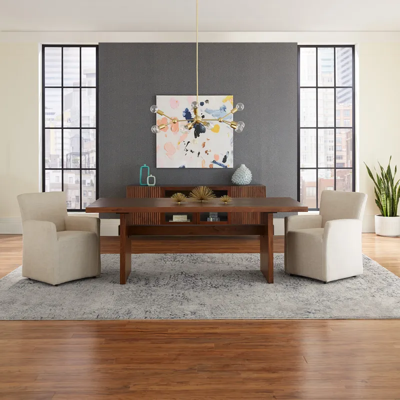 Cosmopolitan 82" Dining Table in Honey Brown