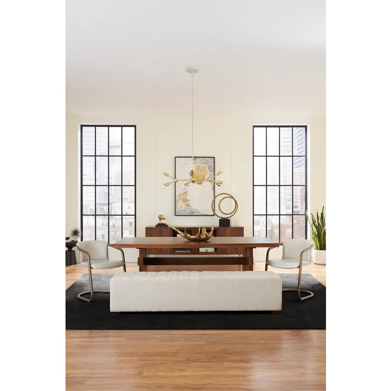 Cosmopolitan 82" Dining Table in Honey Brown