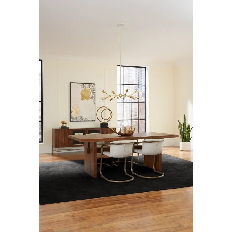 Cosmopolitan 82" Dining Table in Honey Brown